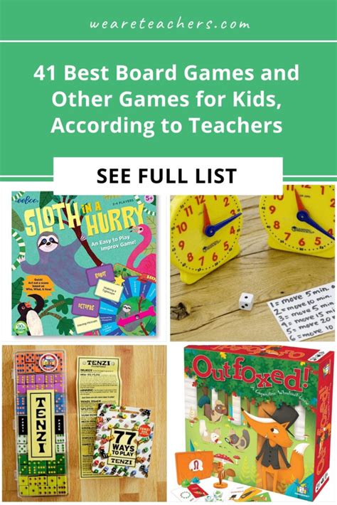 41 Best Board and Other Games for Kids, According to Teachers.